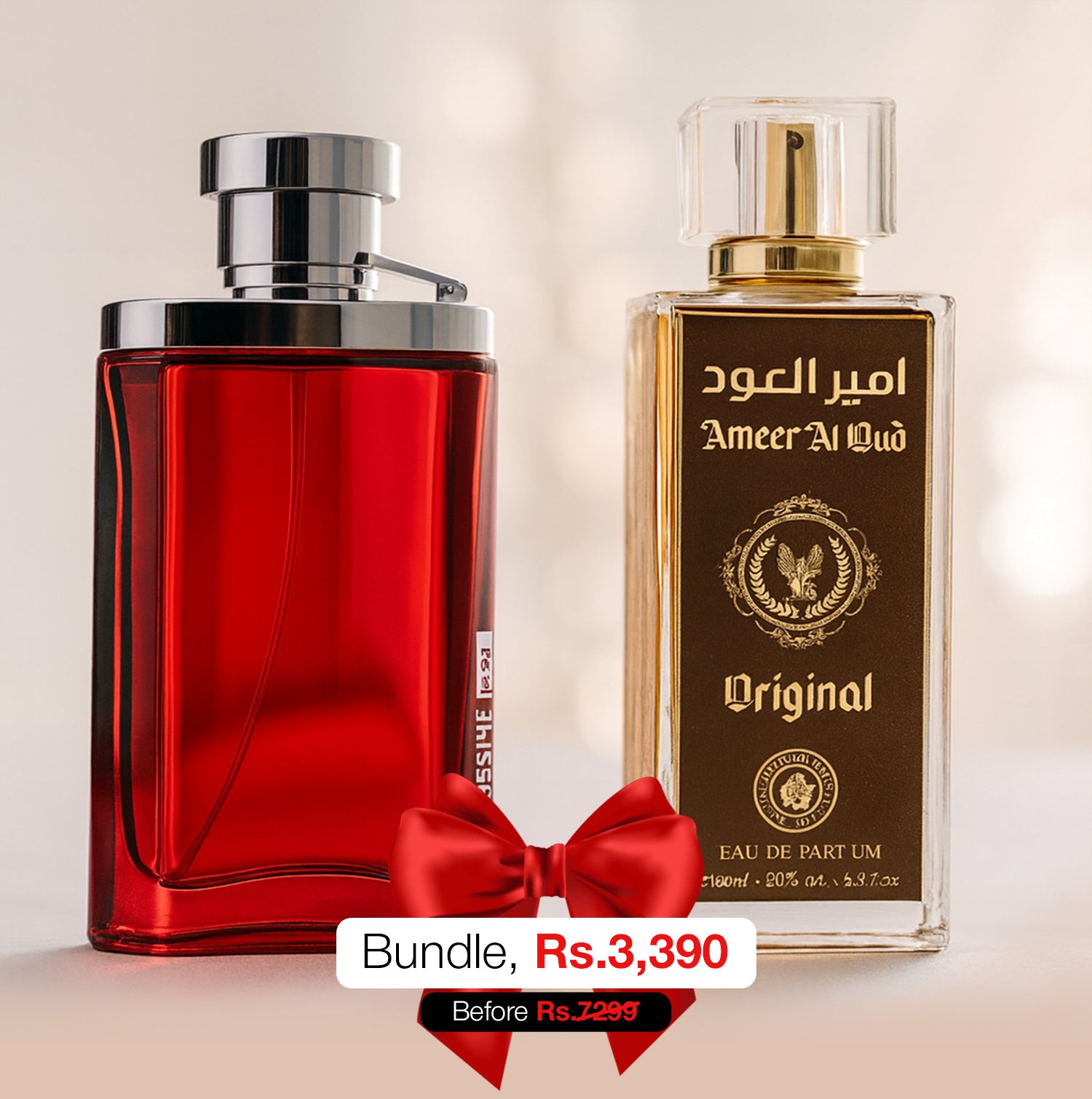 Desire Hot Red + Ameer Al Oud 100ml – Bundle #4